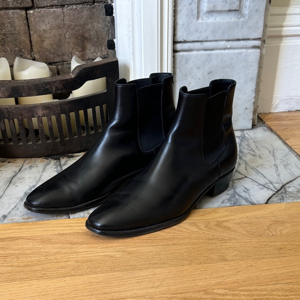 Suitsupply Black Leather Men's Boots